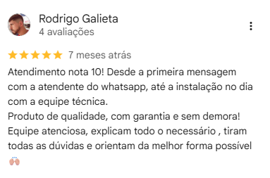 Depoimento de cliente 4 — BanhoSolar&Gás
